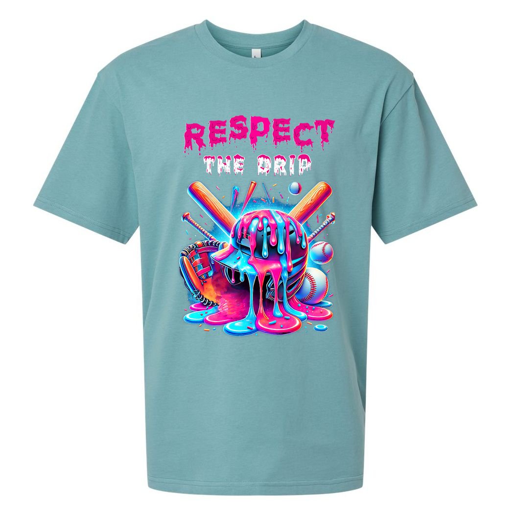 Baseball Drip B.oys Ice Cream Drip Yout.h Respect The Drip Sueded Cloud Jersey T-Shirt