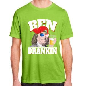 Ben Drankin Benjamin Franklin 4th Of July Funny Gift Cool Gift Adult ChromaSoft Performance T-Shirt