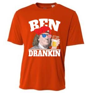 Ben Drankin Benjamin Franklin 4th Of July Funny Gift Cool Gift Cooling Performance Crew T-Shirt