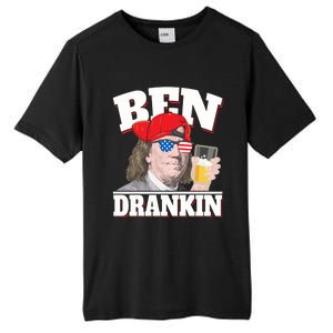 Ben Drankin Benjamin Franklin 4th Of July Funny Gift Cool Gift Tall Fusion ChromaSoft Performance T-Shirt