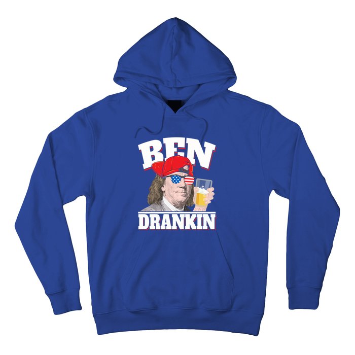 Ben Drankin Benjamin Franklin 4th Of July Funny Gift Cool Gift Hoodie