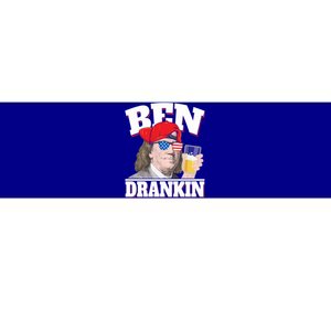 Ben Drankin Benjamin Franklin 4th Of July Funny Gift Cool Gift Bumper Sticker