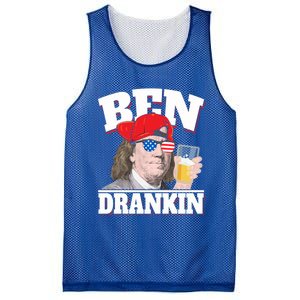 Ben Drankin Benjamin Franklin 4th Of July Funny Gift Cool Gift Mesh Reversible Basketball Jersey Tank