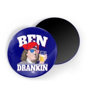 Ben Drankin Benjamin Franklin 4th Of July Funny Gift Cool Gift Magnet