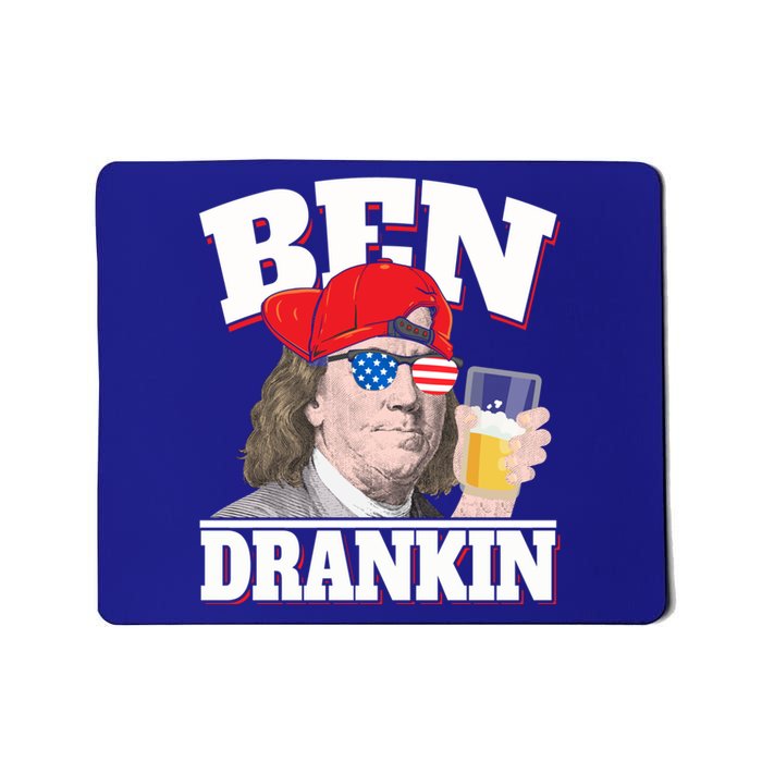 Ben Drankin Benjamin Franklin 4th Of July Funny Gift Cool Gift Mousepad