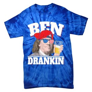 Ben Drankin Benjamin Franklin 4th Of July Funny Gift Cool Gift Tie-Dye T-Shirt