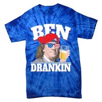 Ben Drankin Benjamin Franklin 4th Of July Funny Gift Cool Gift Tie-Dye T-Shirt