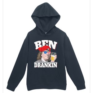 Ben Drankin Benjamin Franklin 4th Of July Funny Gift Cool Gift Urban Pullover Hoodie