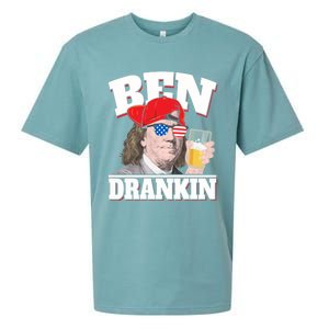 Ben Drankin Benjamin Franklin 4th Of July Funny Gift Cool Gift Sueded Cloud Jersey T-Shirt