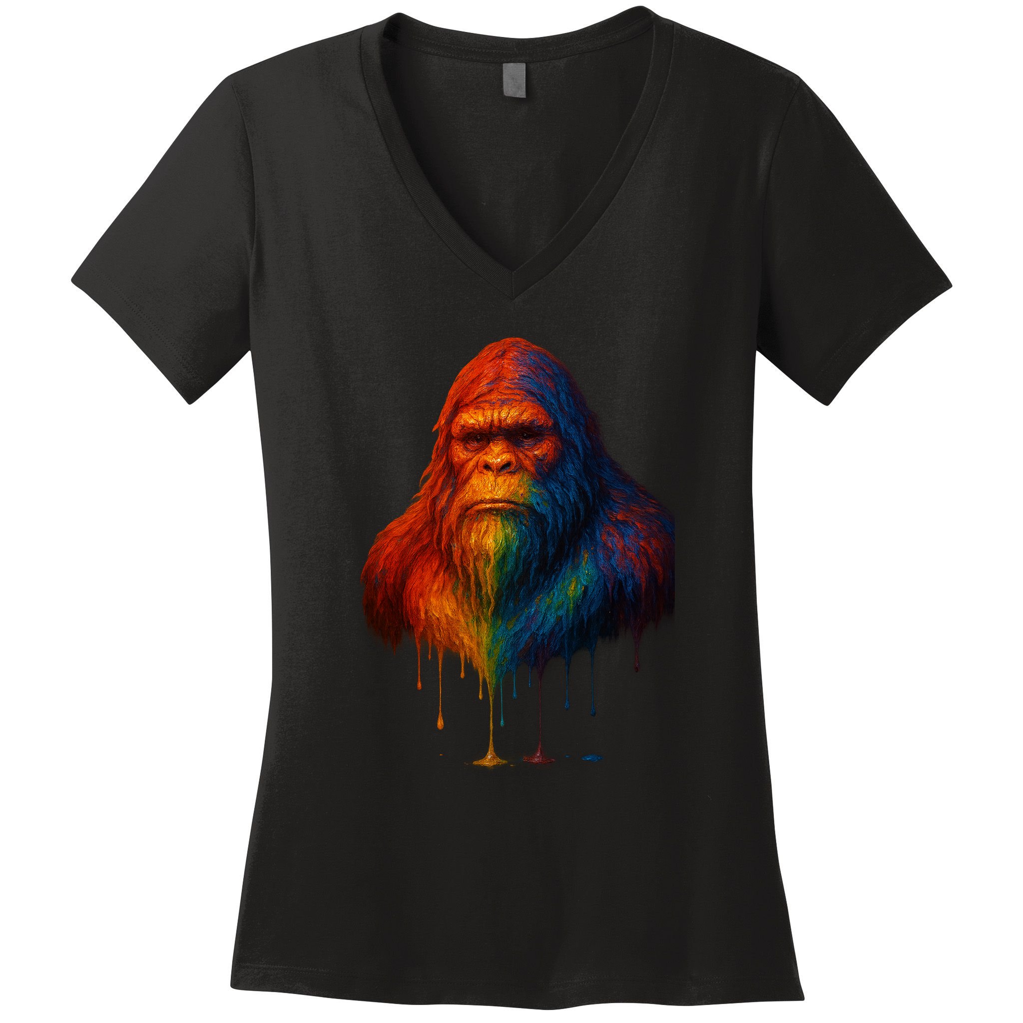 Bigfoot Drip Women's V-Neck T-Shirt