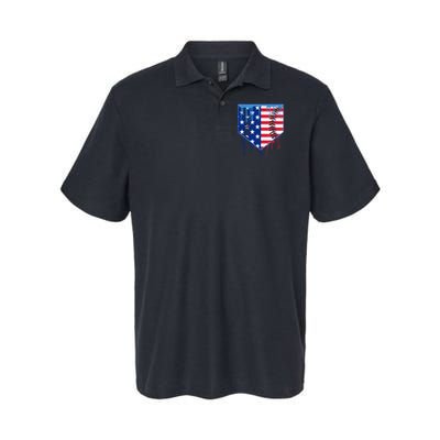 Baseball Drip Boys Ice Cream Patriotic American Flag Polo