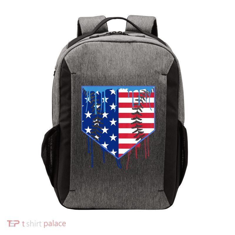 Baseball Drip Boys Ice Cream Patriotic American Flag Vector Backpack