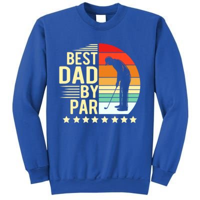 Best Dad By Par Vintage Retro Golfer Gift Sweatshirt