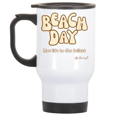 Beach Day  Stainless Steel Travel Mug