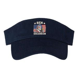 Ben Drankin Benjamin Franklin 4th Of July Funny Drinking Valucap Bio-Washed Visor