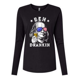 Ben Drankin Benjamin Franklin Funny Ing 4th Of July Usa Meaningful Gift Womens Cotton Relaxed Long Sleeve T-Shirt