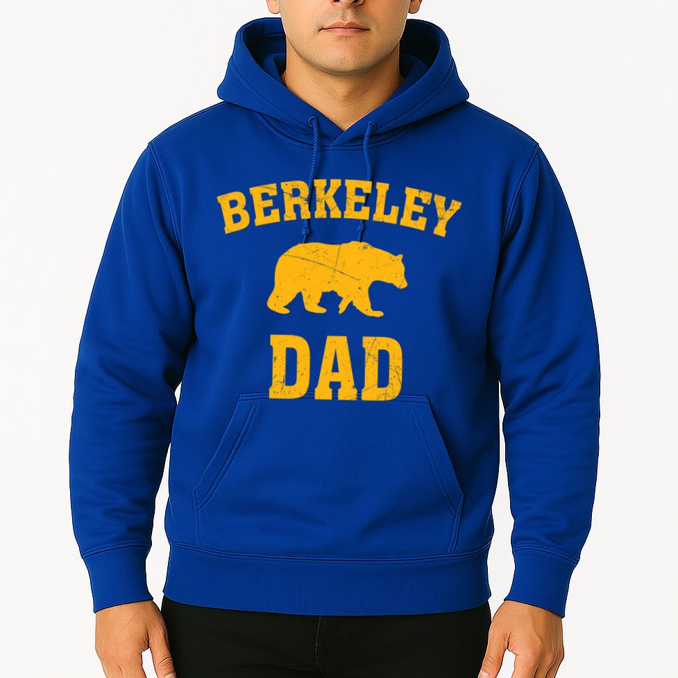 Berkeley Dad Bear Graphic FatherS Day Gift Hoodie