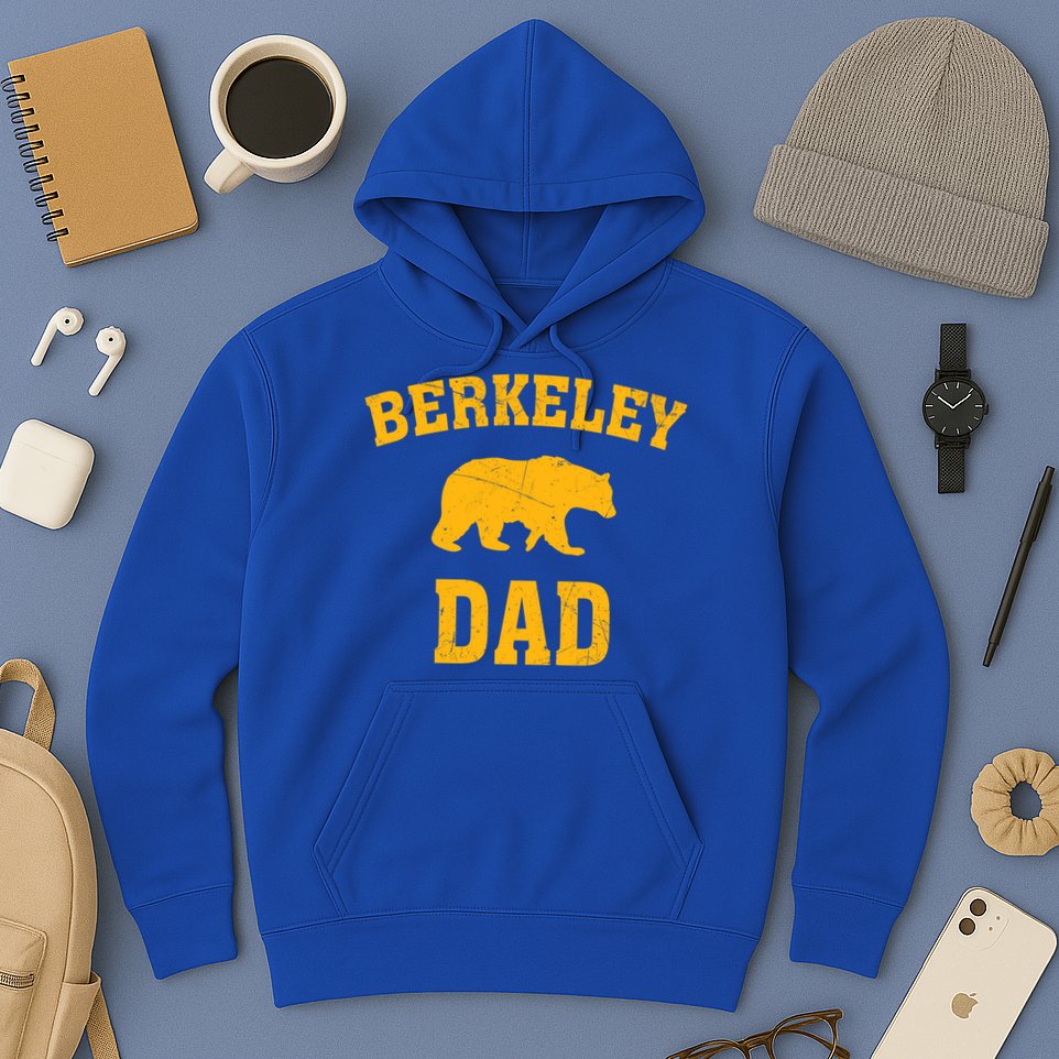 Berkeley Dad Bear Graphic FatherS Day Gift Hoodie