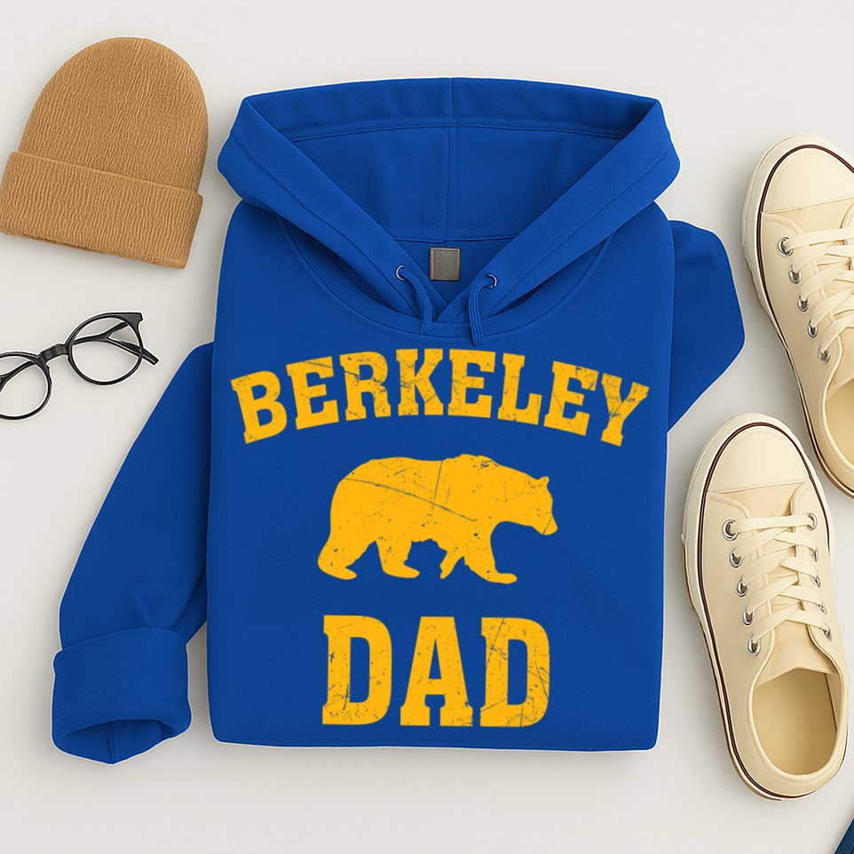 Berkeley Dad Bear Graphic FatherS Day Gift Hoodie