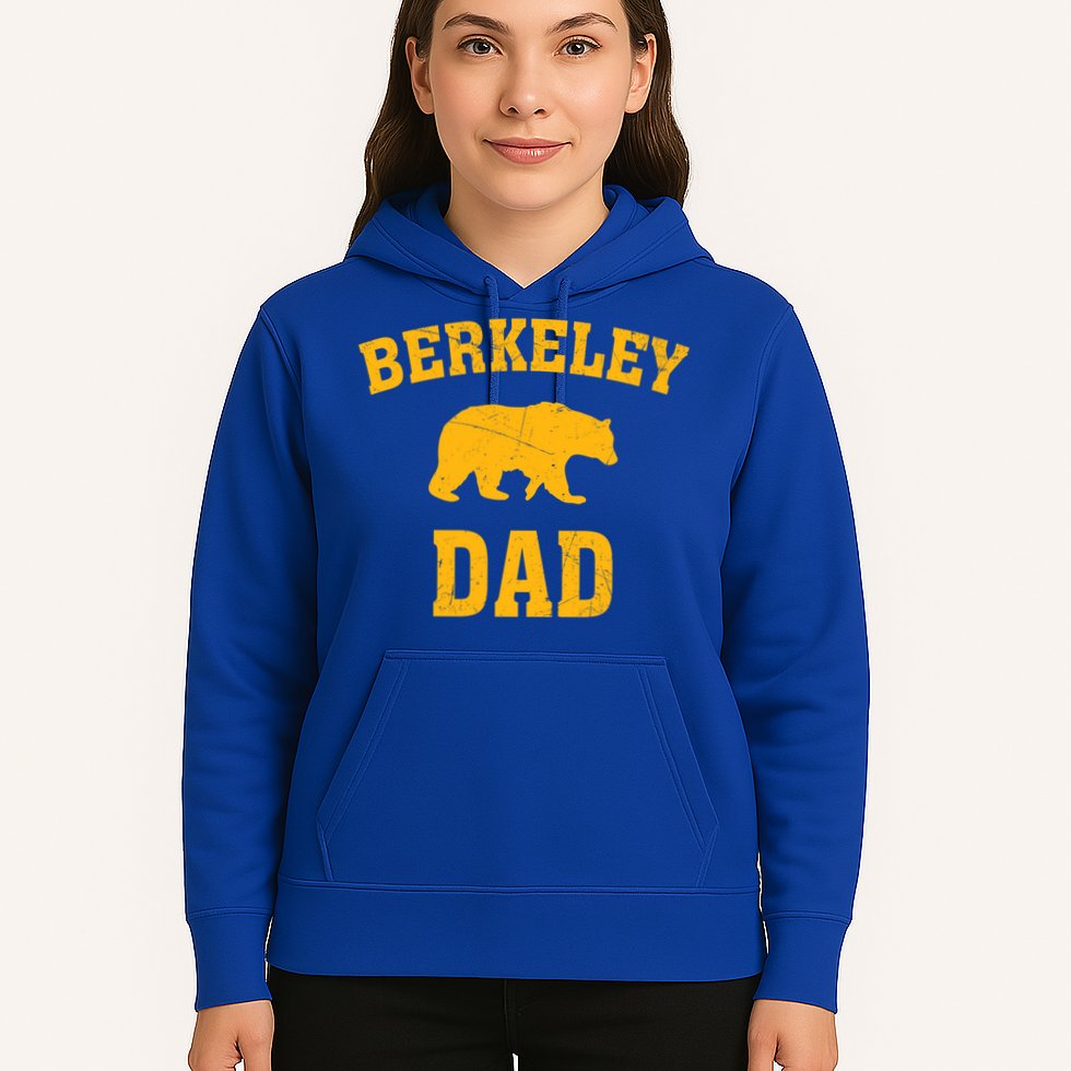 Berkeley Dad Bear Graphic FatherS Day Gift Hoodie