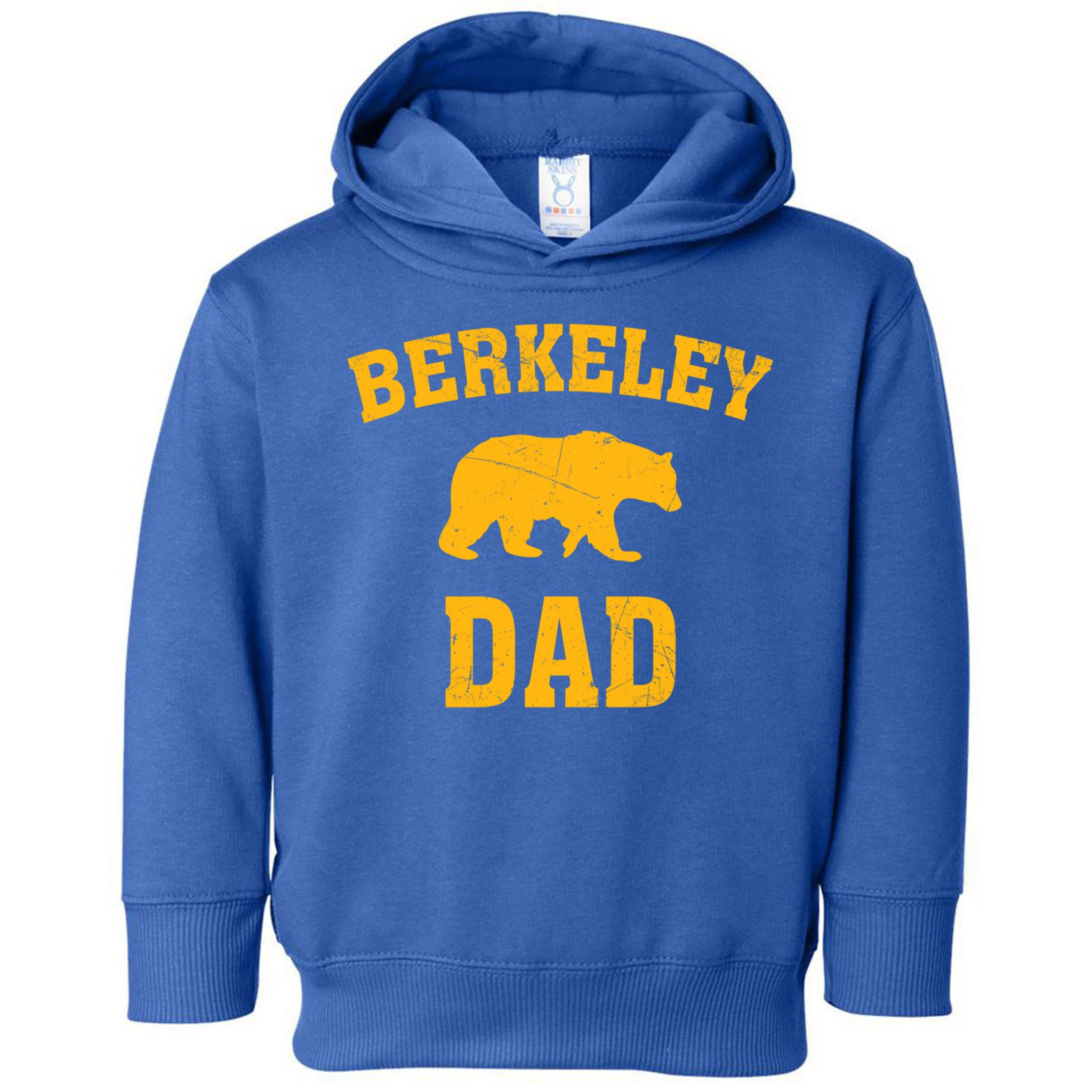 Berkeley Dad Bear Graphic FatherS Day Gift Toddler Hoodie