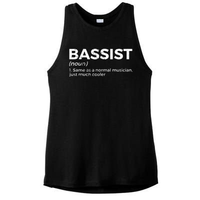 Bassist Definition Bass Player For Musicians Ladies PosiCharge Tri-Blend Wicking Tank