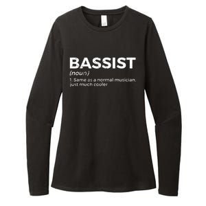 Bassist Definition Bass Player For Musicians Womens CVC Long Sleeve Shirt