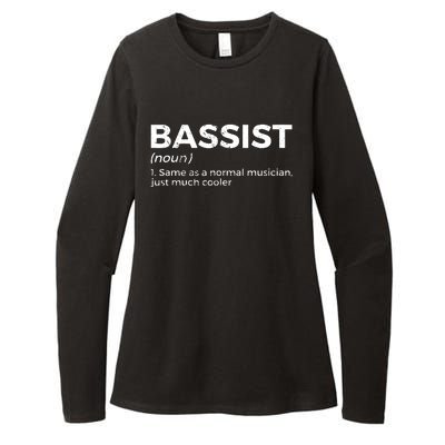 Bassist Definition Bass Player For Musicians Womens CVC Long Sleeve Shirt