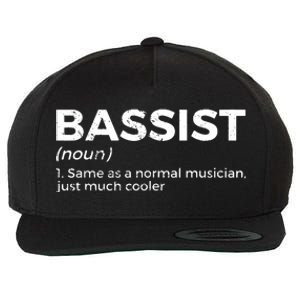 Bassist Definition Bass Player For Musicians Wool Snapback Cap