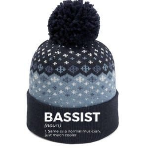 Bassist Definition Bass Player For Musicians The Baniff Cuffed Pom Beanie