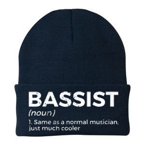 Bassist Definition Bass Player For Musicians Knit Cap Winter Beanie