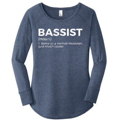 Bassist Definition Bass Player For Musicians Women's Perfect Tri Tunic Long Sleeve Shirt