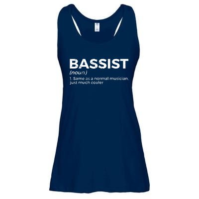 Bassist Definition Bass Player For Musicians Ladies Essential Flowy Tank