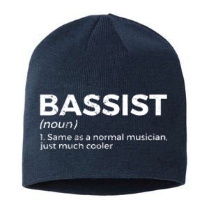 Bassist Definition Bass Player For Musicians Sustainable Beanie