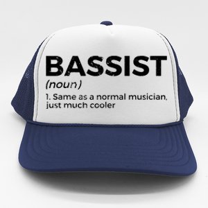 Bassist Definition Bass Player For Musicians Trucker Hat