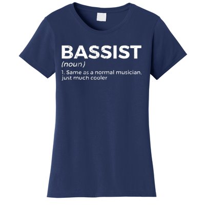 Bassist Definition Bass Player For Musicians Women's T-Shirt