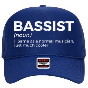 Bassist Definition Bass Player For Musicians High Crown Mesh Back Trucker Hat