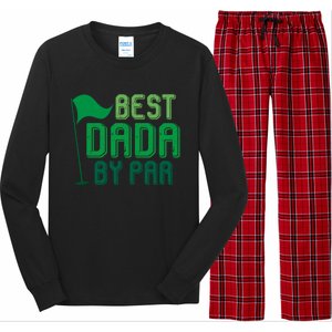 Best Dada By Par Funny Gift For FatherS Day Golfer Dad Grandpa Gift Long Sleeve Pajama Set