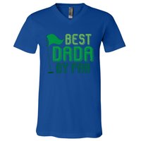 Best Dada By Par Funny Gift For FatherS Day Golfer Dad Grandpa Gift V-Neck T-Shirt