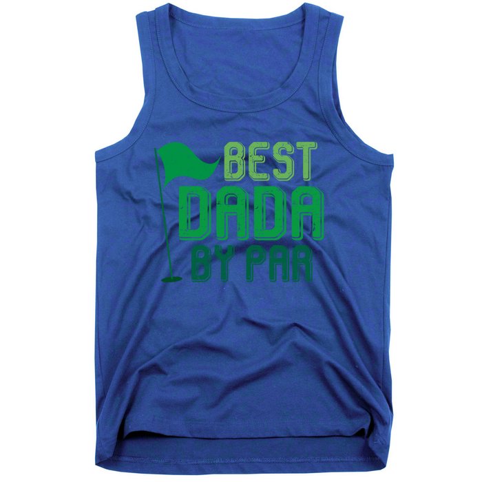 Best Dada By Par Funny Gift For FatherS Day Golfer Dad Grandpa Gift Tank Top