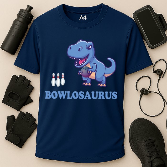 Bowling Dinosaur Cooling Performance Crew T-Shirt