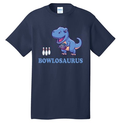 Bowling Dinosaur Tall T-Shirt