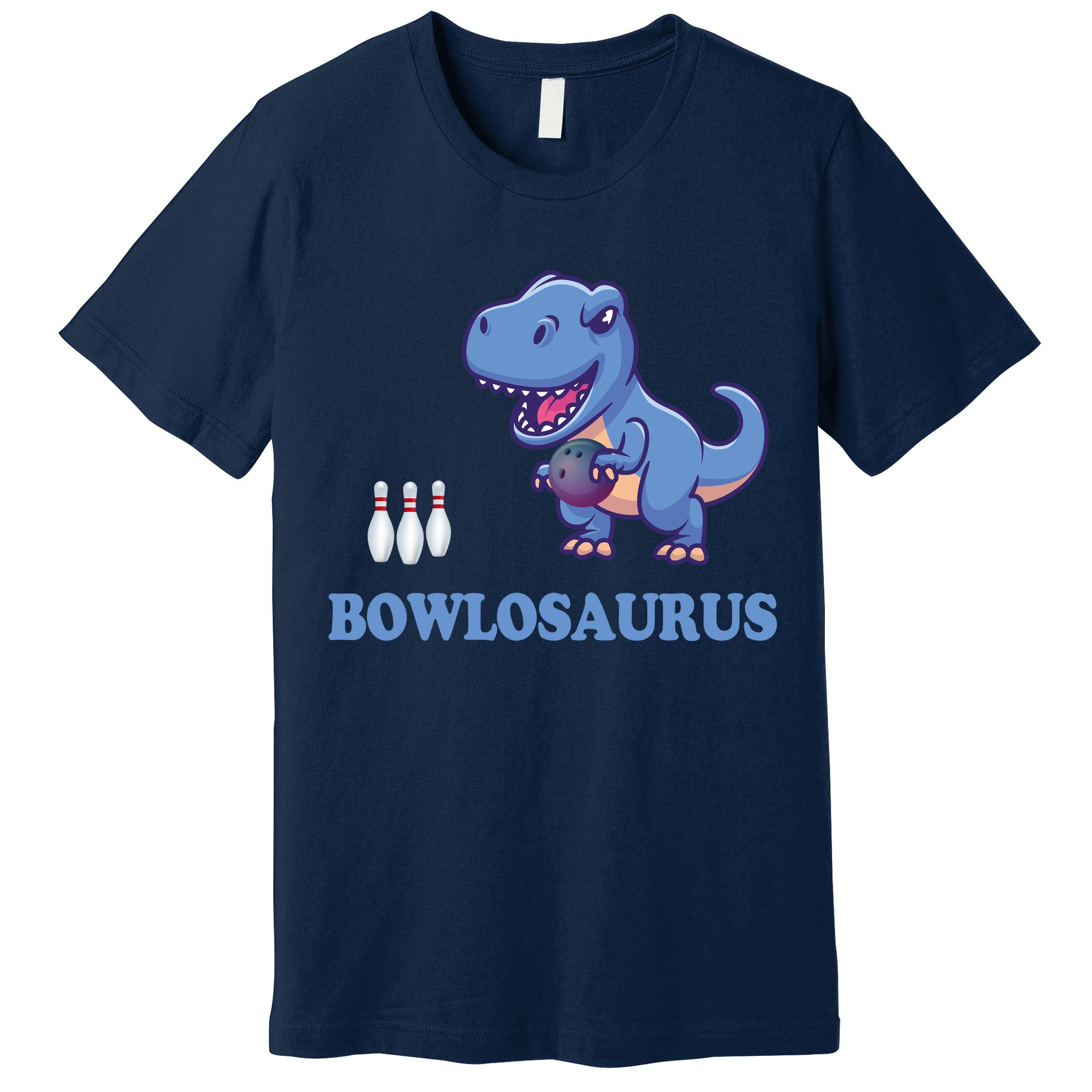 Bowling Dinosaur Premium T-Shirt