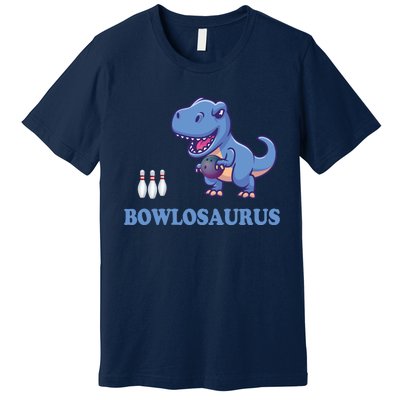 Bowling Dinosaur Premium T-Shirt