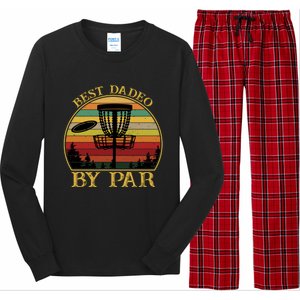 Best Dadeo By Par Funny Disc Golfing Dad Gift Long Sleeve Pajama Set