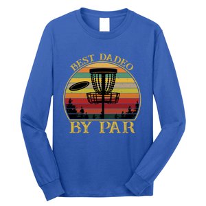 Best Dadeo By Par Funny Disc Golfing Dad Gift Long Sleeve Shirt