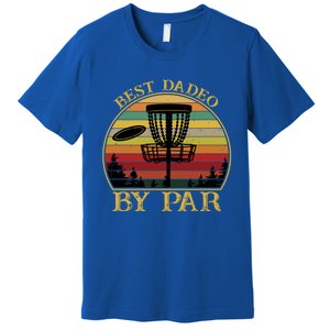 Best Dadeo By Par Funny Disc Golfing Dad Gift Premium T-Shirt