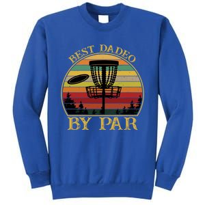 Best Dadeo By Par Funny Disc Golfing Dad Gift Tall Sweatshirt