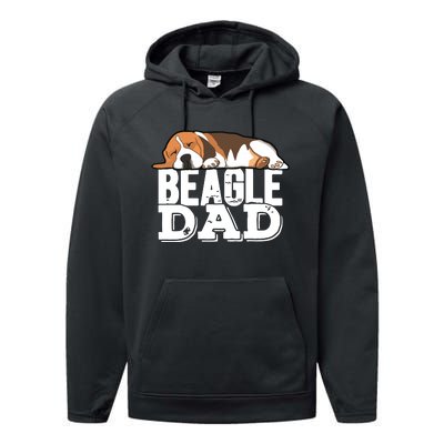 Beagle Dad Beagle Dog Lover Gift Premium Performance Fleece Hoodie