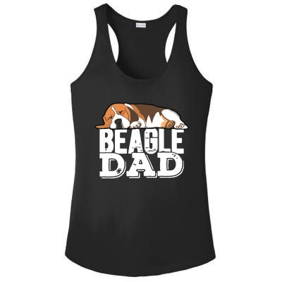 Beagle Dad Beagle Dog Lover Gift Premium Ladies PosiCharge Competitor Racerback Tank